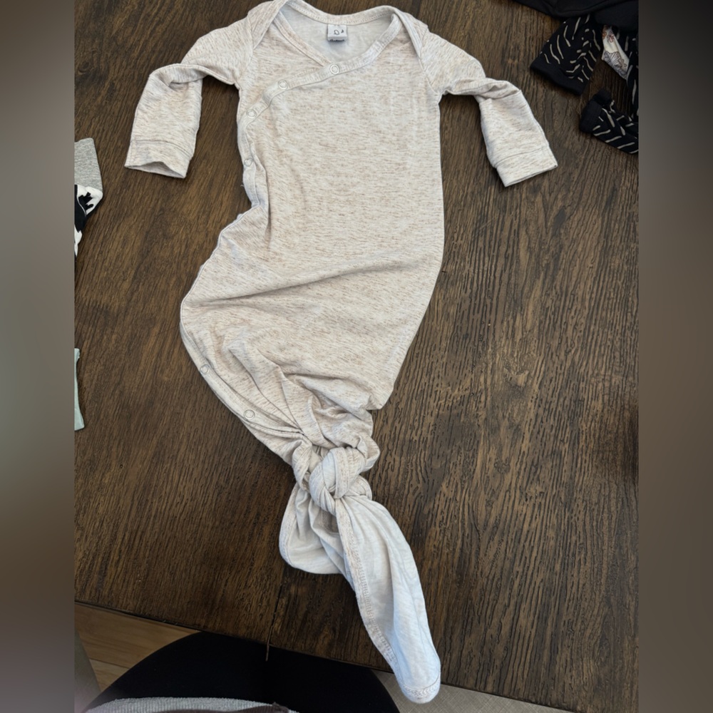 Copper Pearl Cozy Cream Baby Sleep Gown